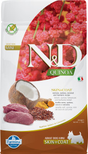 Farmina - N&D Quinoa Canine Adult Skin&Coat Mini Cerf & Noix de coco