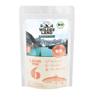 Wildes Land - Feline Adult Bio PUR Lachs mit Lachs&ouml;l Beutel