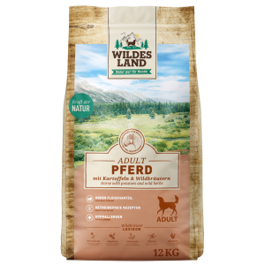 Wildes Land - Canine Adult Pferd mit Kartoffeln