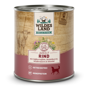 Wildes Land - Canine Adult Rind mit S&uuml;sskartoffeln Dose
