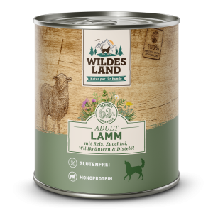 Wildes Land - Canine Adult Lamm mit Reis & Zucchini Dose