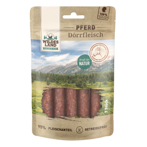 Wildes Land - Canine Snack D&ouml;rrfleisch Pferd