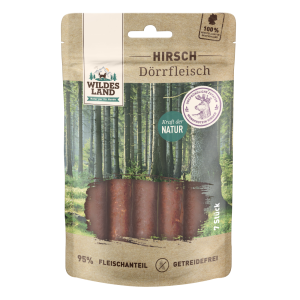 Wildes Land - Canine Snack D&ouml;rrfleisch Hirsch