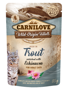 Carnilove Cat Adult Forelle mit Sonnenhut Beutel