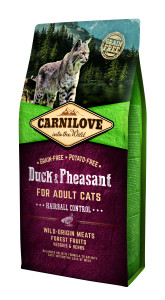 Carnilove Cat Adult Hairball Control Ente & Fasan