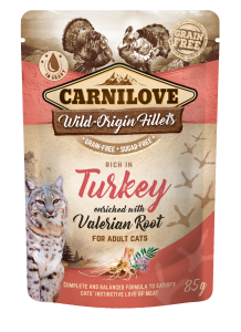 Carnilove Cat Adult Ragout Truthahn mit Baldrianwurzel Beutel