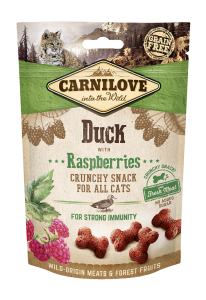 Carnilove Cat Adult Cruchy Snack Ente mit Himbeeren
