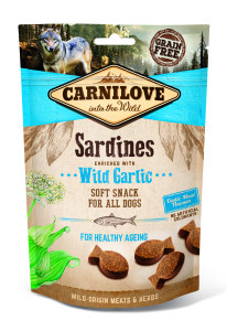 Carnilove Dog Adult Soft Snack Sardinen mit B&auml;rlauch