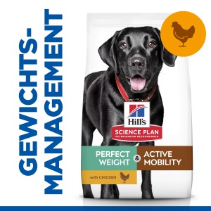 Science Plan - Canine Adult Perfect Weight + Active Mobility Large Breed Huhn