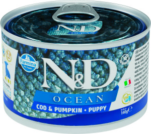 Farmina - N&D Ocean Puppy Mini Kabeljau & K&uuml;rbis Dose