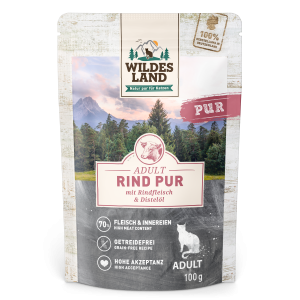 Wildes Land - Feline Adult PUR Rind mit Distel&ouml;l Beutel