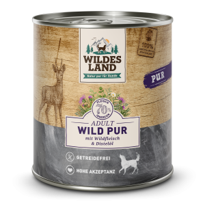 Wildes Land - Canine Adult PUR Wild mit Distel&ouml;l Dose
