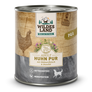 Wildes Land - Canine Adult PUR Huhn mit Distel&ouml;l Dose
