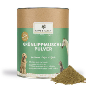 Gr&uuml;nlippmuschel Pulver f&uuml;r Hunde, Katzen und Pferde