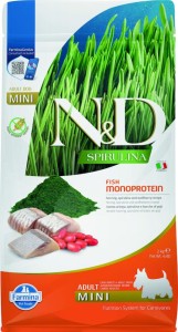 Farmina - N&D Spirulina Canine Adult Mini Hering & Wolfsbeere