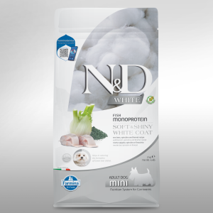 Farmina - N&D Wihte Canine Adult Mini Bar, Fenouil & Spiruline