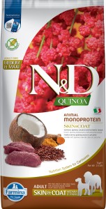 Farmina - N&D Quinoa Canine Adult Skin&Coat Medium/Maxi Cerf & Noix de coco