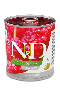 Farmina - N&D Quinoa Canine Adult Neutered Porc Bo&icirc;te