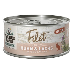 Wildes Land - Feline Adult Filet Huhn & Lachs Dose