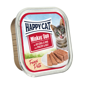 Happy Cat - Minkas Duo Adult Gefl&uuml;gel & Rind Schalen