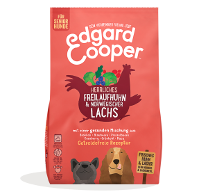 Edgard & Cooper - Canine Senior Huhn + norw. Lachs mit Brokkoli