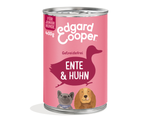 Edgard & Cooper - Canine Junior Ente + Huhn mit Banane Dosen