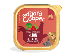 Edgard & Cooper - Canine Senior Huhn + Lachs mit Brokkoli Schalen