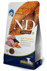 Farmina - N&D Brown Puppy Mini  Lamm, Spirulina & Karotte