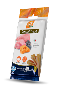 Famina - N&D Pumpkin Canine Dental Treat Lamm, K&uuml;rbis und Heidelbeere Medium & Maxi