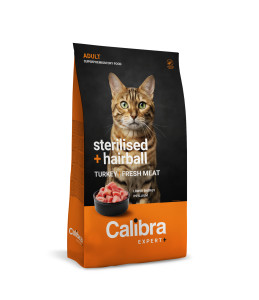 Calibra Expert+ - Feline Adult Sterilised + Hairball Truthahn und Huhn