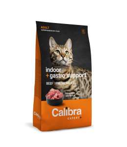 Calibra Expert+ - Feline Adult Indoor + Gastro support Rind und Lamm