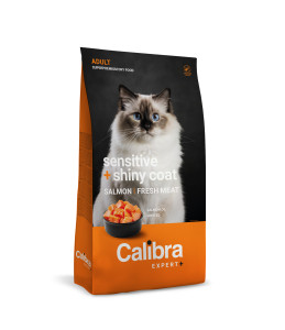 Calibra Expert+ - Feline Adult Sensitive + Shiny Coat Lachs und Ente