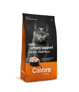 Calibra Expert+ - Feline Adult Calm + Urinary support Huhn