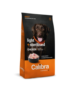 Calibra Expert+ - Canine Adult Light + Sterilised Huhn