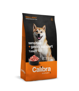 Calibra Expert+ - Canine Adult Small Sensitive + Gastro support Truthahn