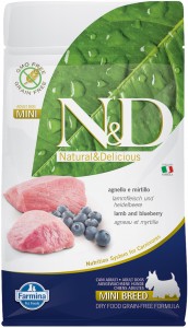 Farmina - N&D Prime Canine Adult Mini Grain Free Agneau & Myrtilles