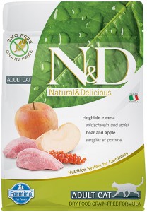 Farmina - N&D Prime Feline Adult Grain Free Sanglier & Pommes