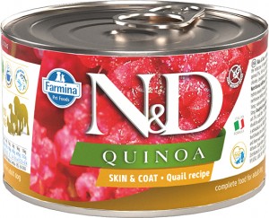 Farmina - N&D Quinoa Canine Adult Skin&Coat Caille, Quinoa, Noix de coco & Curcuma