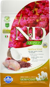 Farmina - N&D Quinoa Canine Adult Skin&Coat All Sizes Caille & Noix de coco