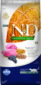 Farmina - N&D Ancestral Grain Feline Adult Lamm & Heidelbeere