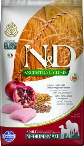Farmina - N&D Ancestral Grain Canine Adult Medium/Maxi Huhn & Granatapfel